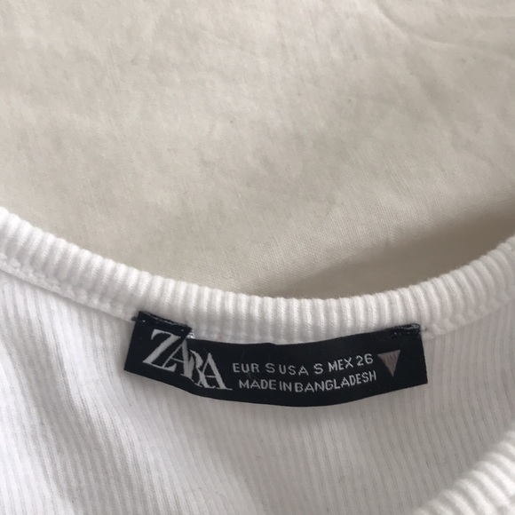 Zara ribbed cropped top TRF - Picture 3 of 4